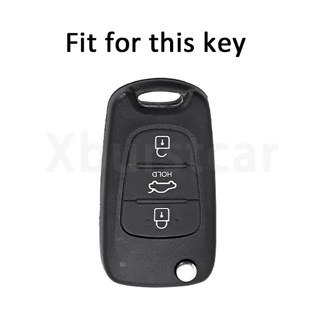 For Hyundai I20 I30 Ix20 Ix35 Elantra Accent Soft Tpu Car Flip Key Case Cover Car Key Protection Shell Auto Interior Accessories