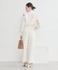 Music Casual Ribbon Ruffle Blouse for [Earth & Ecology] Women, Off-White