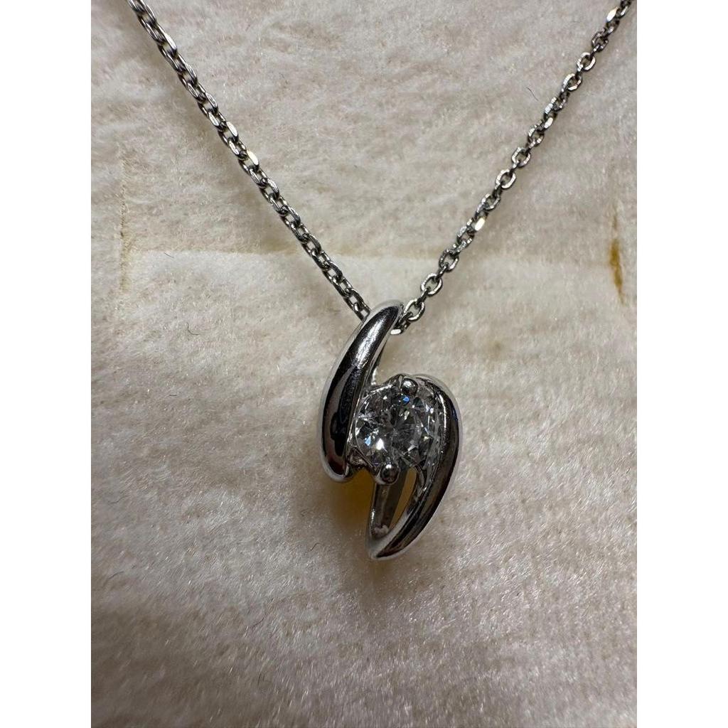 Used Jewelry Tsutsumi Diamond Necklace Top Platinum