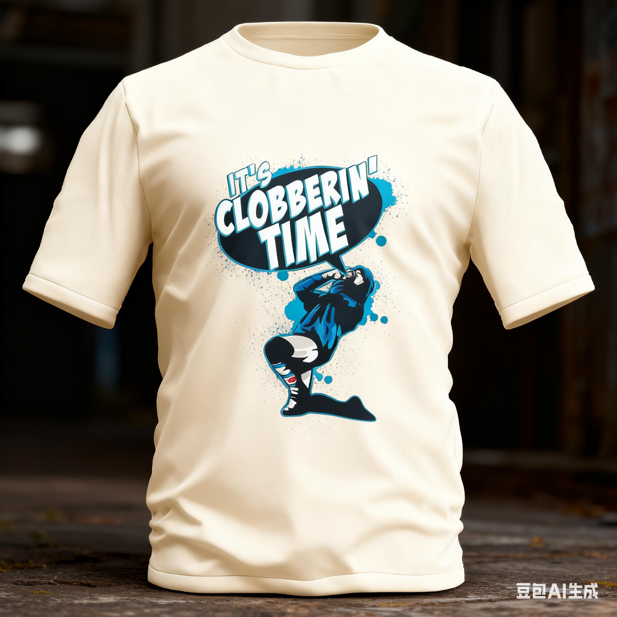 ITS CLOBBERIN TIME Graphic TShirt  Classic Comic Quote Tee Perfect Gift for Superhero Lovers 4XL