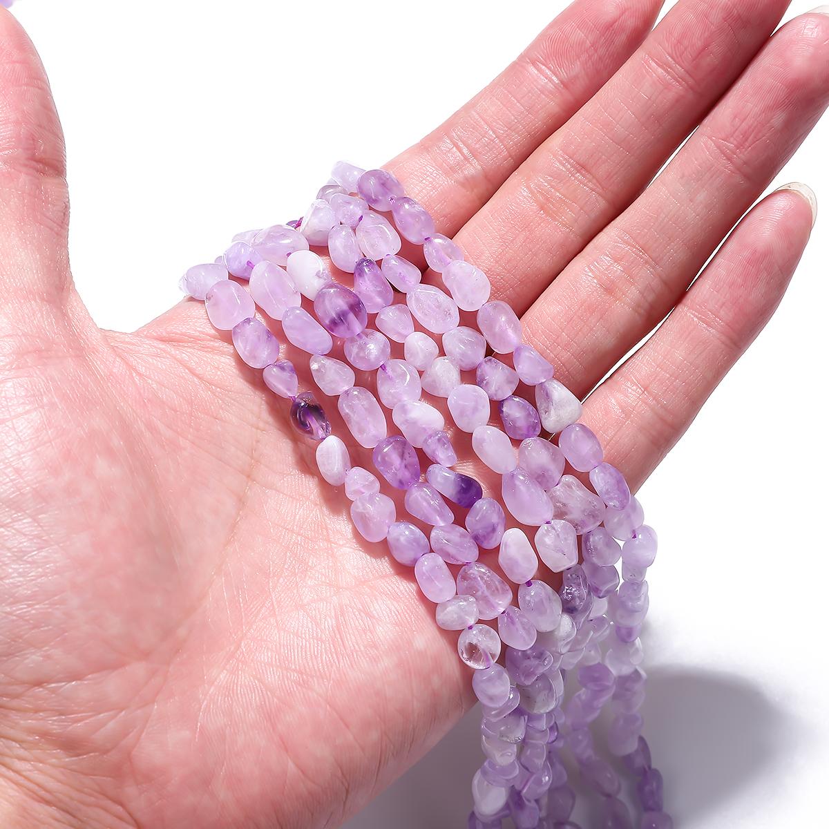 

5-8 мм/7-10 мм натуральный камень неправильной формы, бусины из розового кварца, аметисты, агаты для изготовления ювелирных изделий своими руками Purple Jade 5-8mm