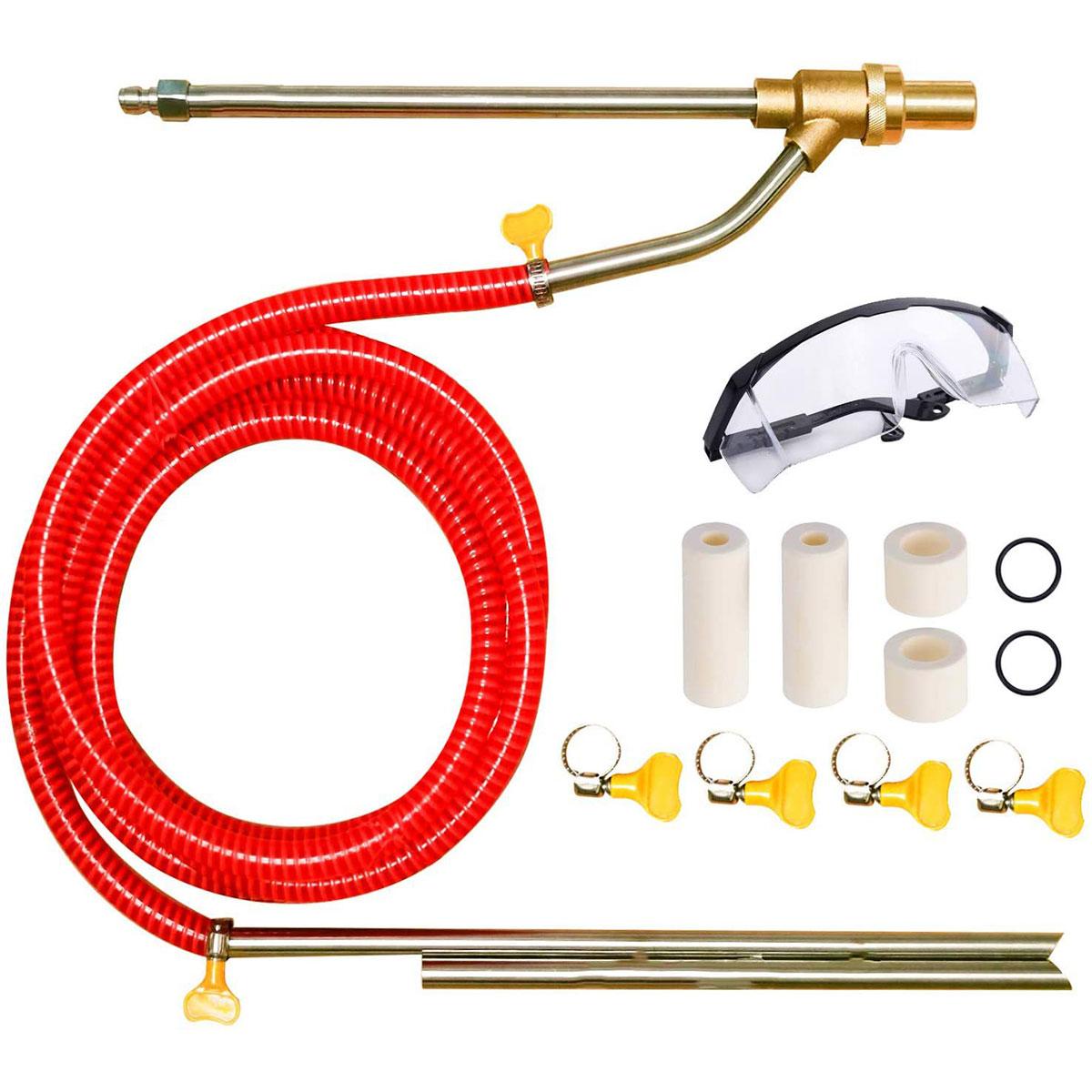 Pressure Washer Sandblasting Kit High Pressure 5000PSl Sand Blaster 1/4 Inch Quick Disconnect Car Washer Equipment Kit for Rust