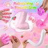 Festive 6Pcs Pink Cloud Slime Set, Soft Elastic Slime Kit, Cute Relaxation Toy for Holiday Party Favors & Gifts