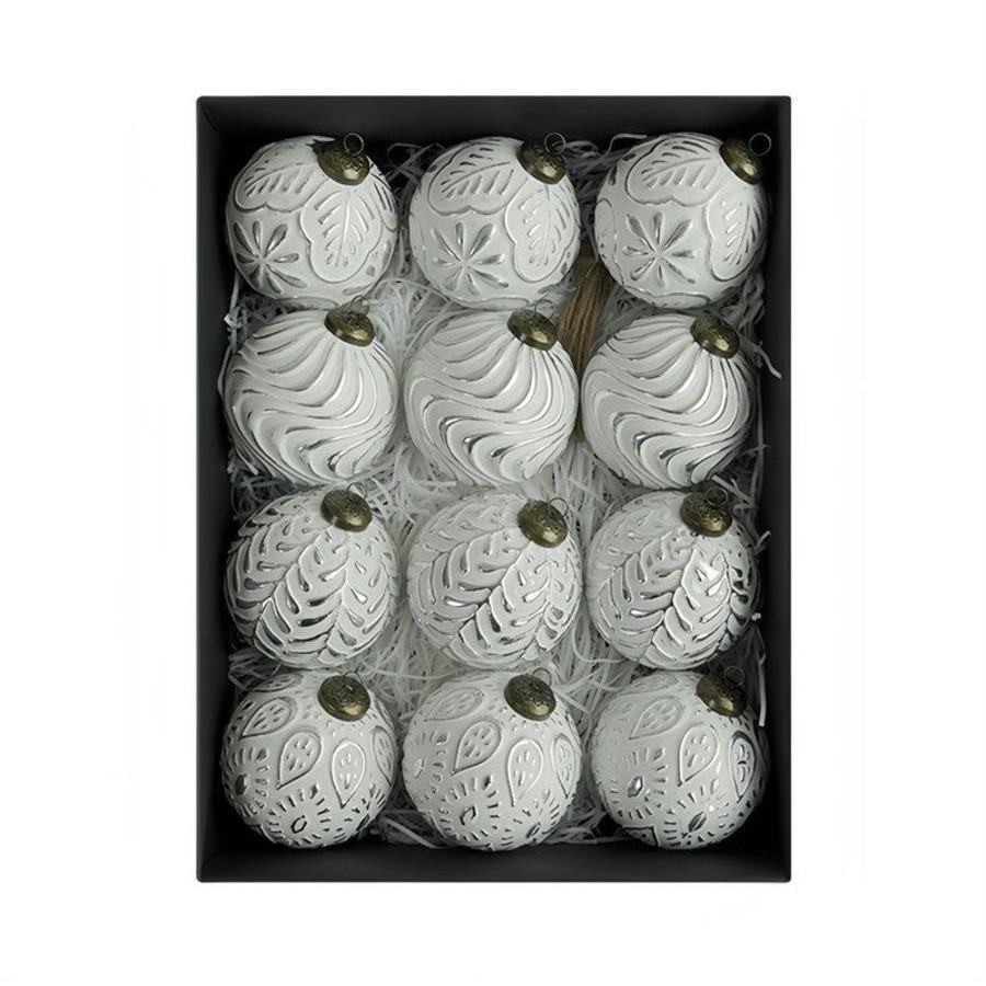 12pcs/set 8.0cm antique-style Christmas ball decorations for Decorations,Wedding Party Decorations,Ball Ornaments