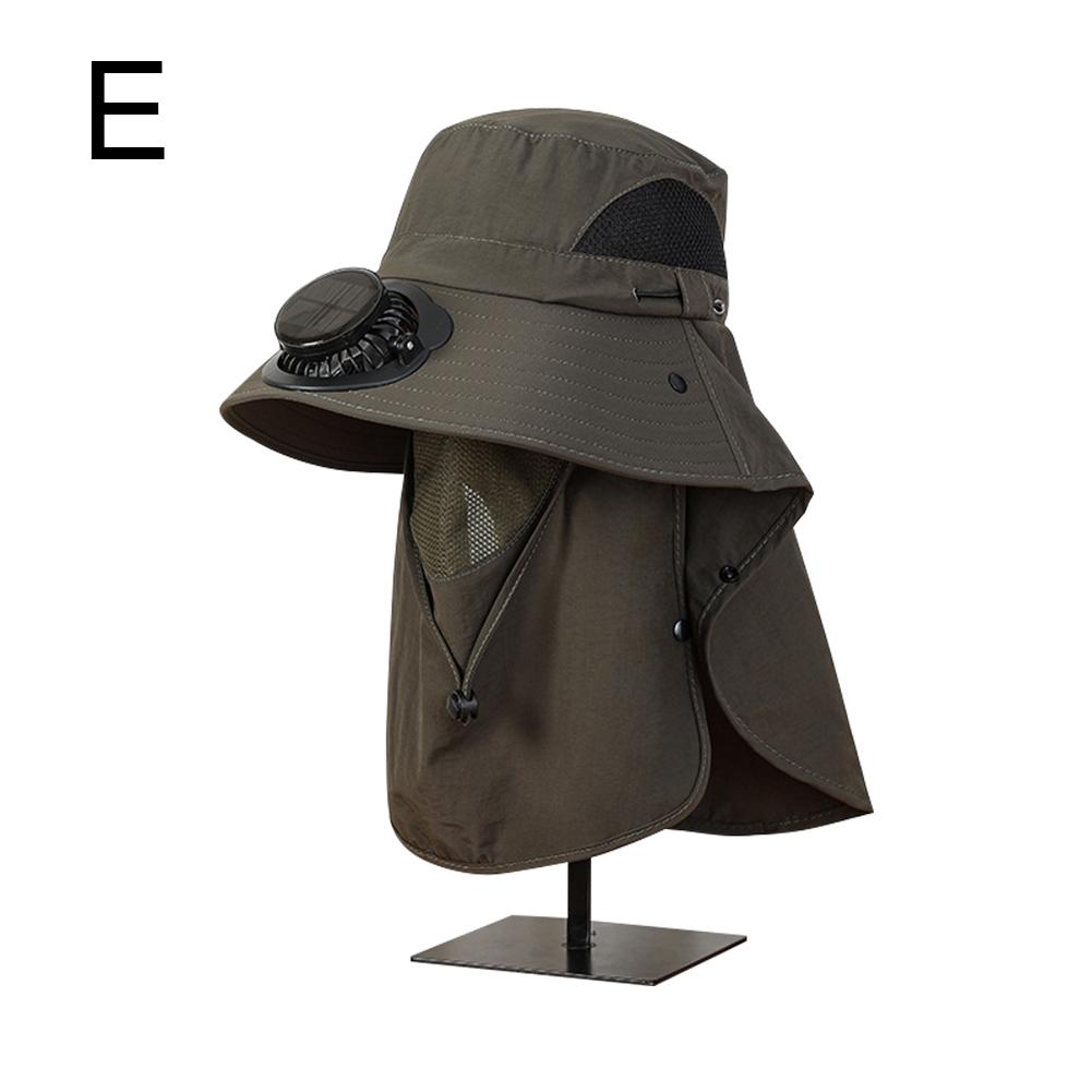 

Solar Charging Fan Hat Working Outdoors Sunshade Sun Pot Picking Sun Hat Tea Garden Protection Greenhouse Removable зелений