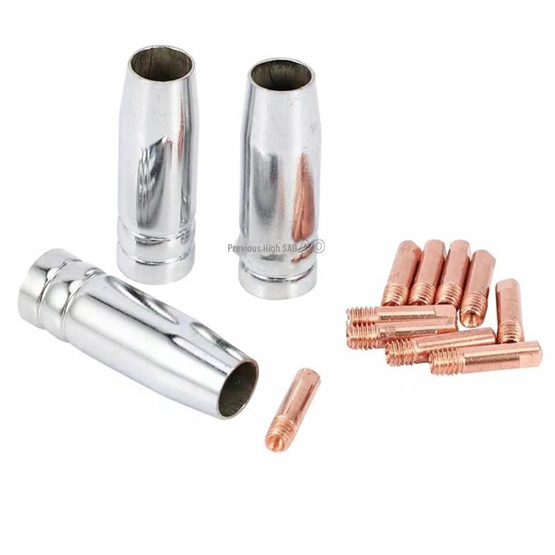 15AK Welding Gun Accessories Set: Nozzle Protective Cover, Conductive Nozzle - 13PCS