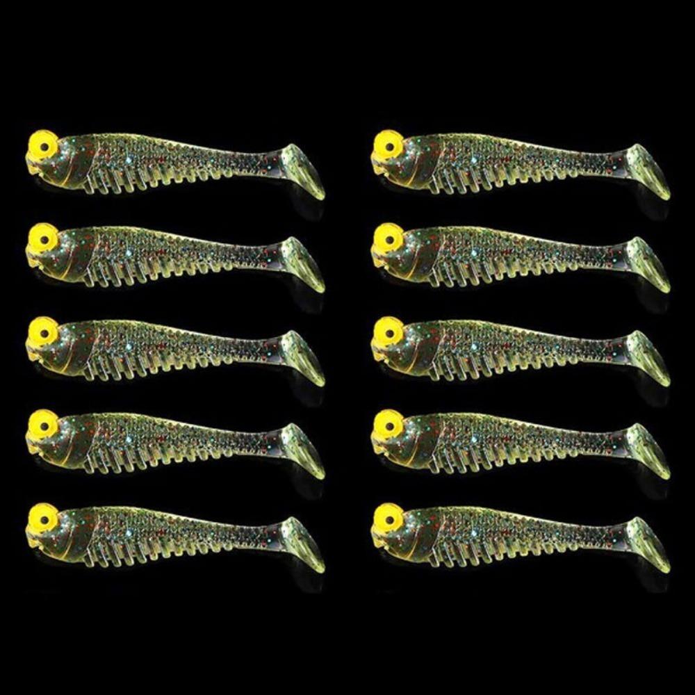 Night Fishing Luminous Artificial Silicone Bait Wobbler Swimbaits Luminous Fishing Lure Worm