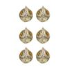 Set of 6 Christmas Ornaments for Tree, DIY Hanging Balls 5.5cm