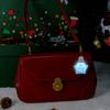 LED Keychain Novelty Night Light Key Chain Rings Christmas Festival Pattern Luminous Keyring for Outdoor Emergency Daily