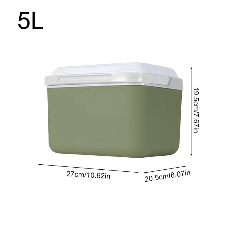 5L Mini Refrigerated Cold Box Outdoor Camping Cooler Organizer For Drinks And Food Cooling Insulation Box Vehicle Accessories