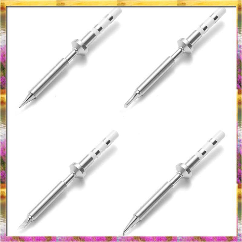 Aug. 4Pcs Mini Pencil Soldering Iron Tips Replacement For Pinecil Micro-Soldering Iron,PTS200/TS100 Portable Solder Pen Tool