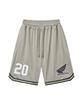 PHYPS MOTORCYCLE Lip Mesh Jersey Shorts Light Gray