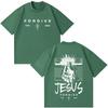 Jesus Forgive Vintage Fashion Graphic Tshirt Unisex Unisex Casual Loose Tshirts Shortsleeved Oversized Hiphop Cotton Tshirts