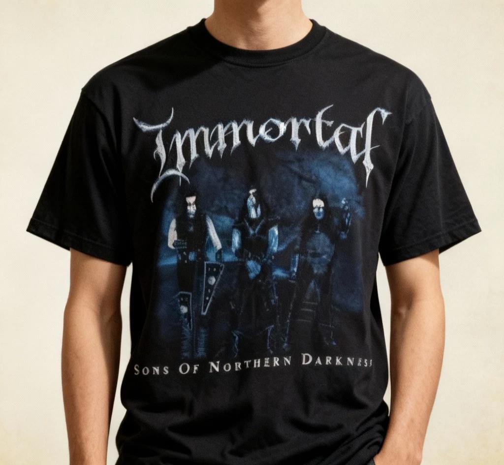 Nwt! Vintage Immortal band Sons of Northern Darkness T-Shirt Black Tee 2XL