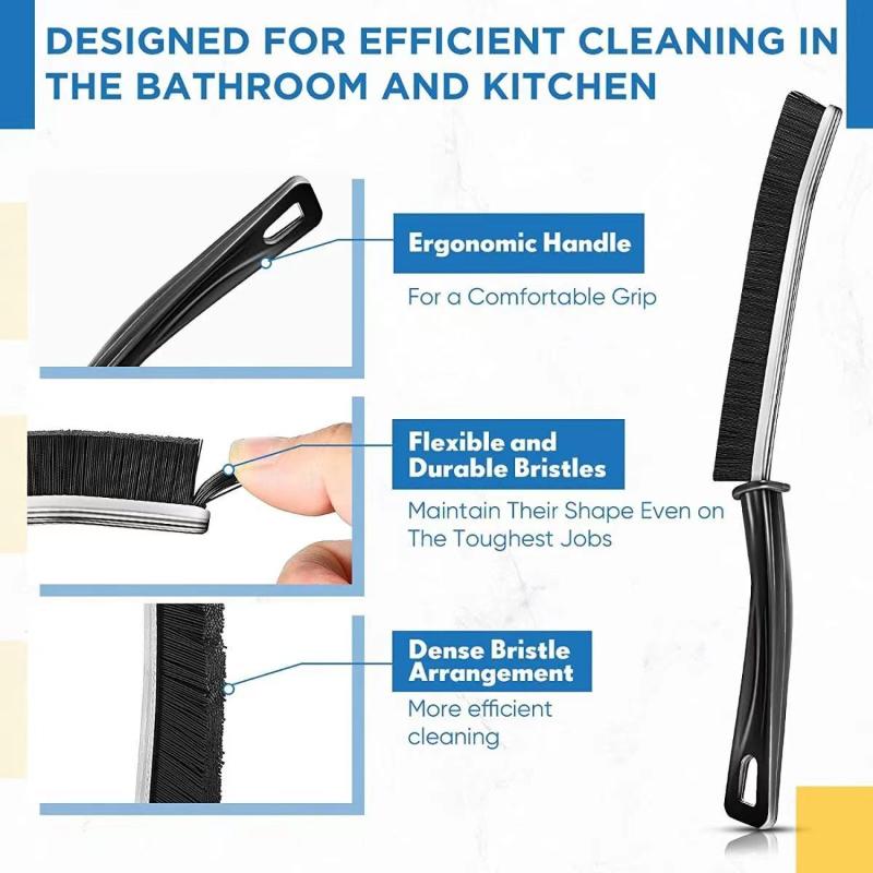 Durable Grout Cleaner Brush Household Tile Joints Scrubber Stiff Bristles Small Tile Grout Cleaning Brush for Shower Floor Lines