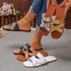 2026 New Women Slippers Summer Fashion Flat Sandals Lightweight Simple Slippers Outdoor Beach Shoes Women Retro Slides Women