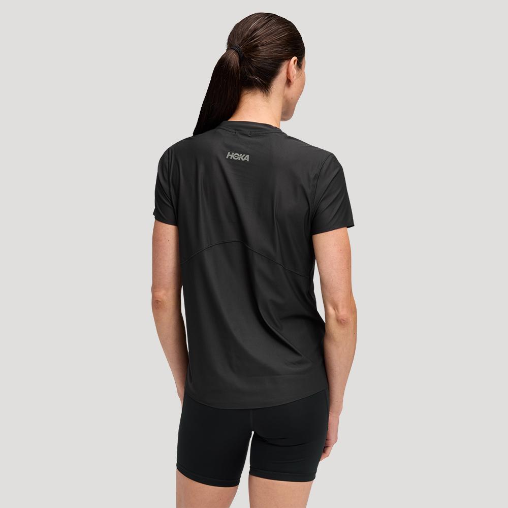 [hoka] Hoka Women's Aerolight Short Sleeve 2.0 1175774-BLK