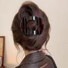 Flat Hair Claw Clip Arc Shaped Hair Barrettes Vintage Hairpin  for Women