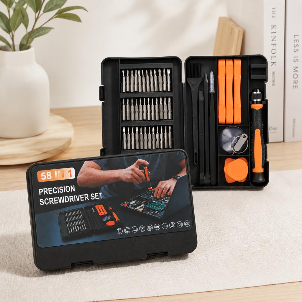 Multi Precision Screwdriver Repair Kit Magnetic Screw Bits Anti Static Tweezers Pry Tools For Cell Phone PC Watch Game Console Maintenance