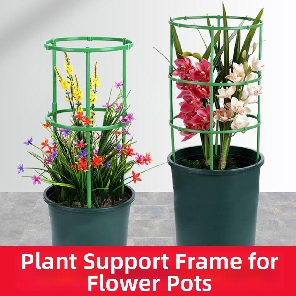 10Layers Plant Support Pile Stackable Flower Ring Support Rack Indoor Flower Plants