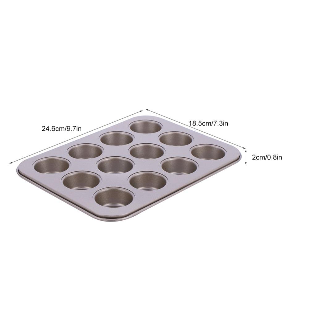 12er Cupcake-Form Antihaftbeschichtet Backblech Tartlet-Form Muffinform Pudding Backform