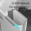 Foldable Wall-Mounted Hanging Trash Can for Kitchen & Bathroom - Easy-to-Clean, High-Quality Plastic Bin