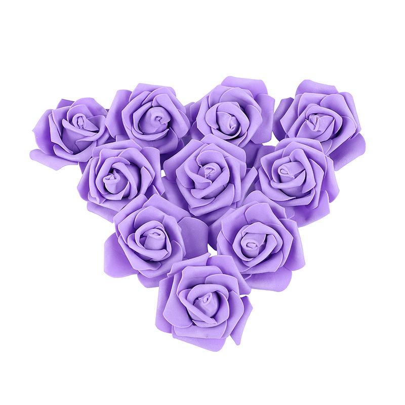 10-30pcs 6.5CM Rose Flower Head Artificial Foam Rose for Wedding Bride Bouquet Home Decoration Birthday Party DIY Gift Crafts