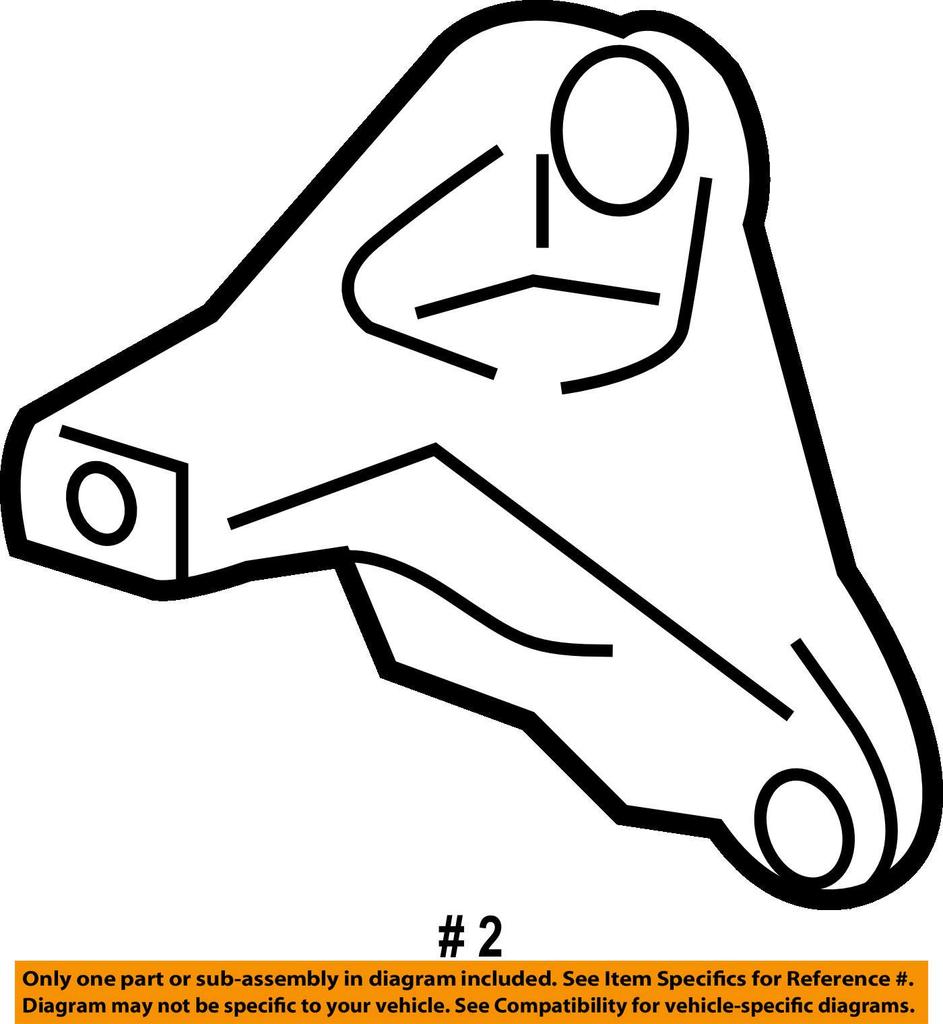 Genuine Honda Front Engine Mounting Bracket for Accord Part Number Hybrid, 50630-T3V-A01