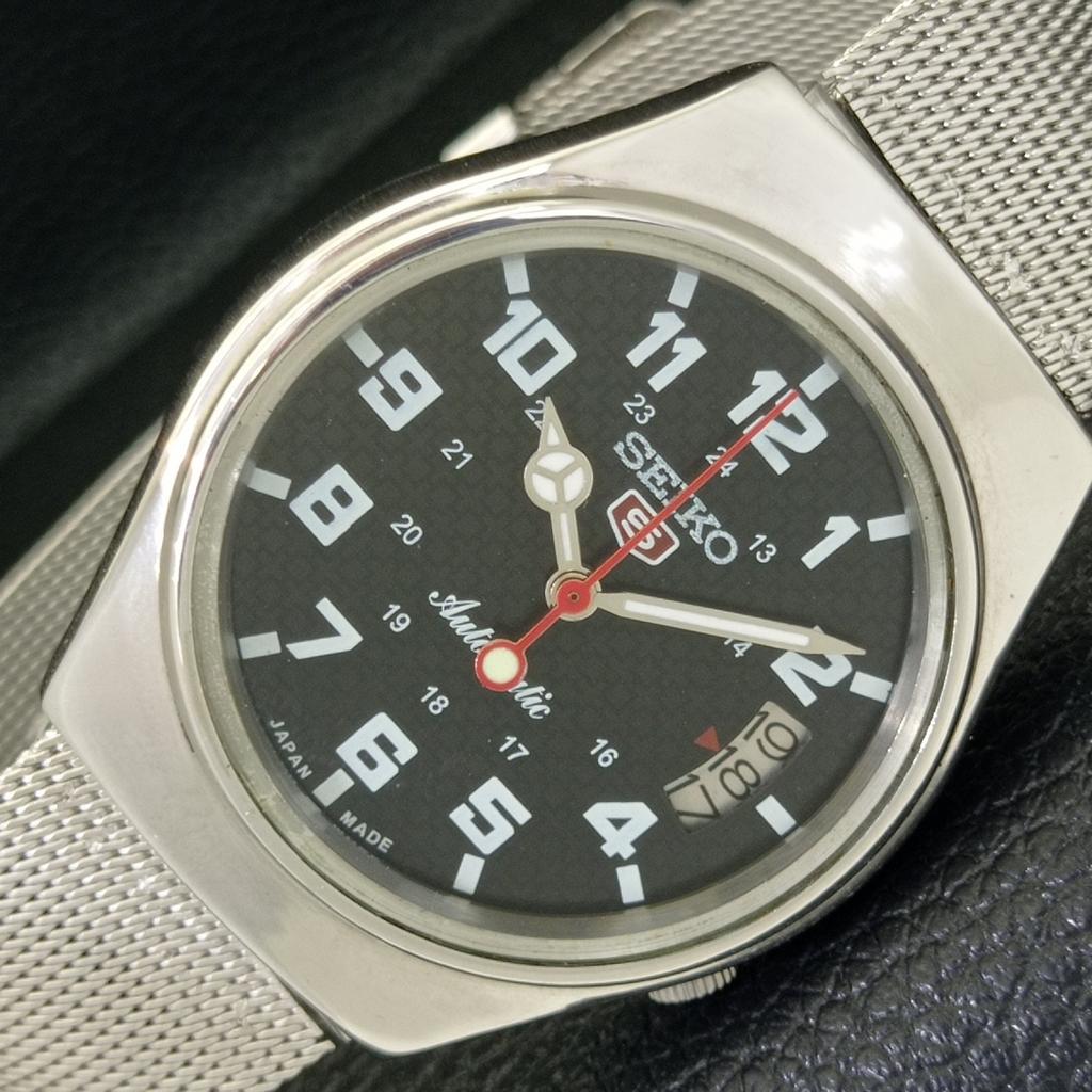 

Б/У винтажные мужские часы SEIKO 5 AUTOMATIC 7009A из Японии с черным циферблатом a434501-2 R121-a434501
