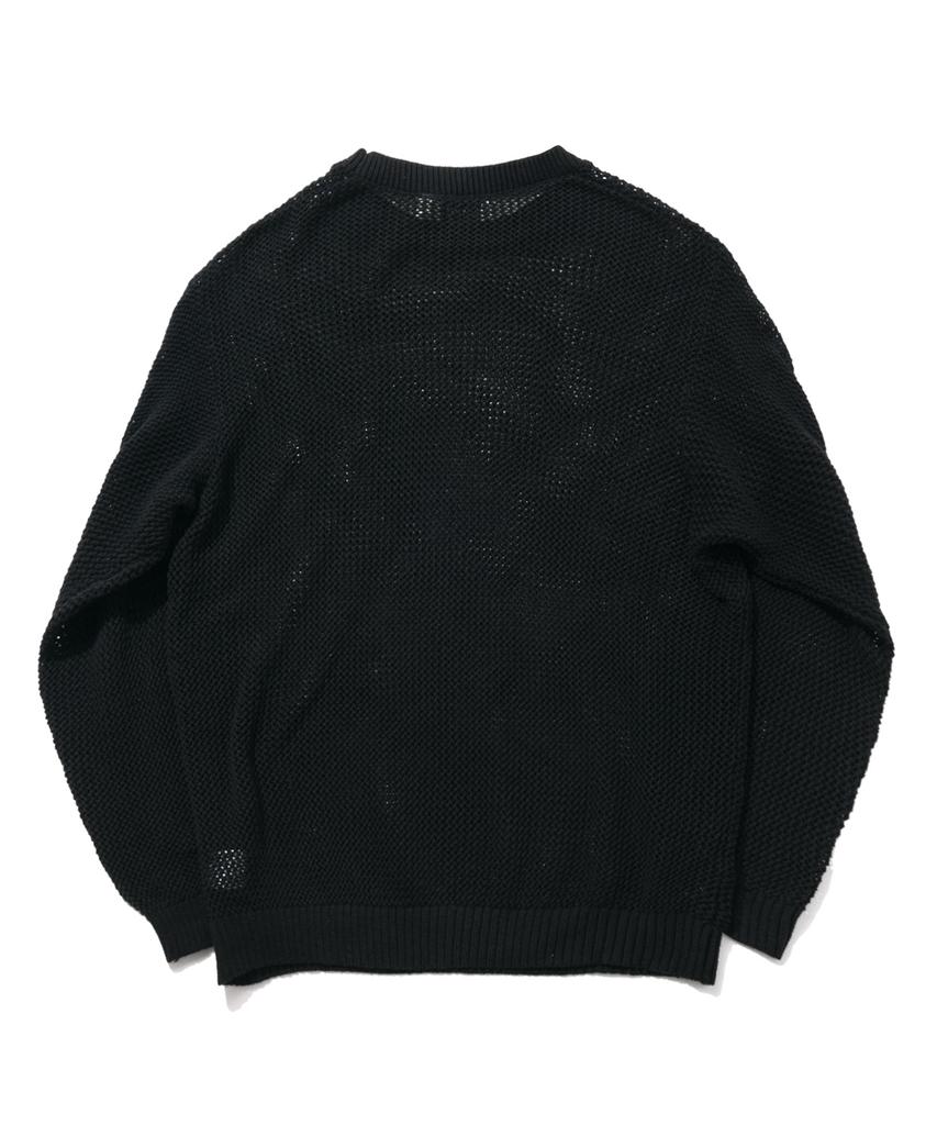 Kodeu Weave Scallop Knit_Bk