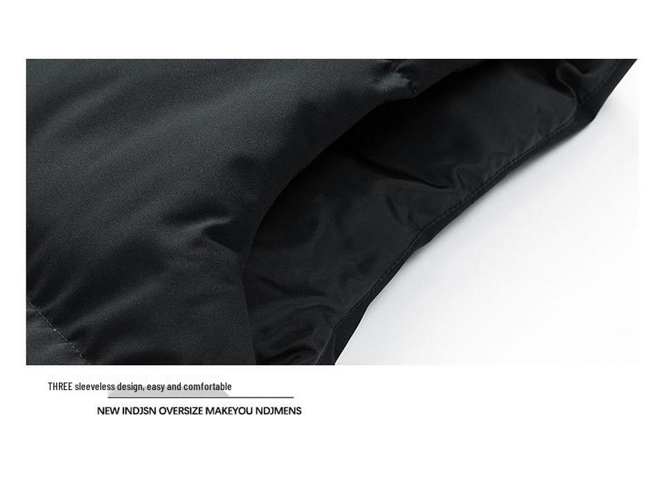 Unisex M-8XL Plus Size Stand Collar Cotton Vest, Winter Thickened Down Gilet.