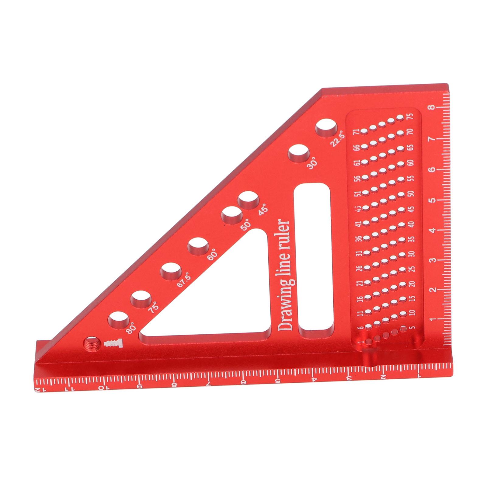 

Small Carpenter Square Integrated Aluminium Alloy 90 Degree Mini Carpenter Square for Woodworking