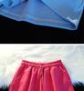 Yellow High-Waisted Loose Fit Sports Shorts - Casual A-Line Running Shorts with Elastic Waist