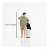 Passenger character/64 Scale Miniature with Suitcase Hand-Painted