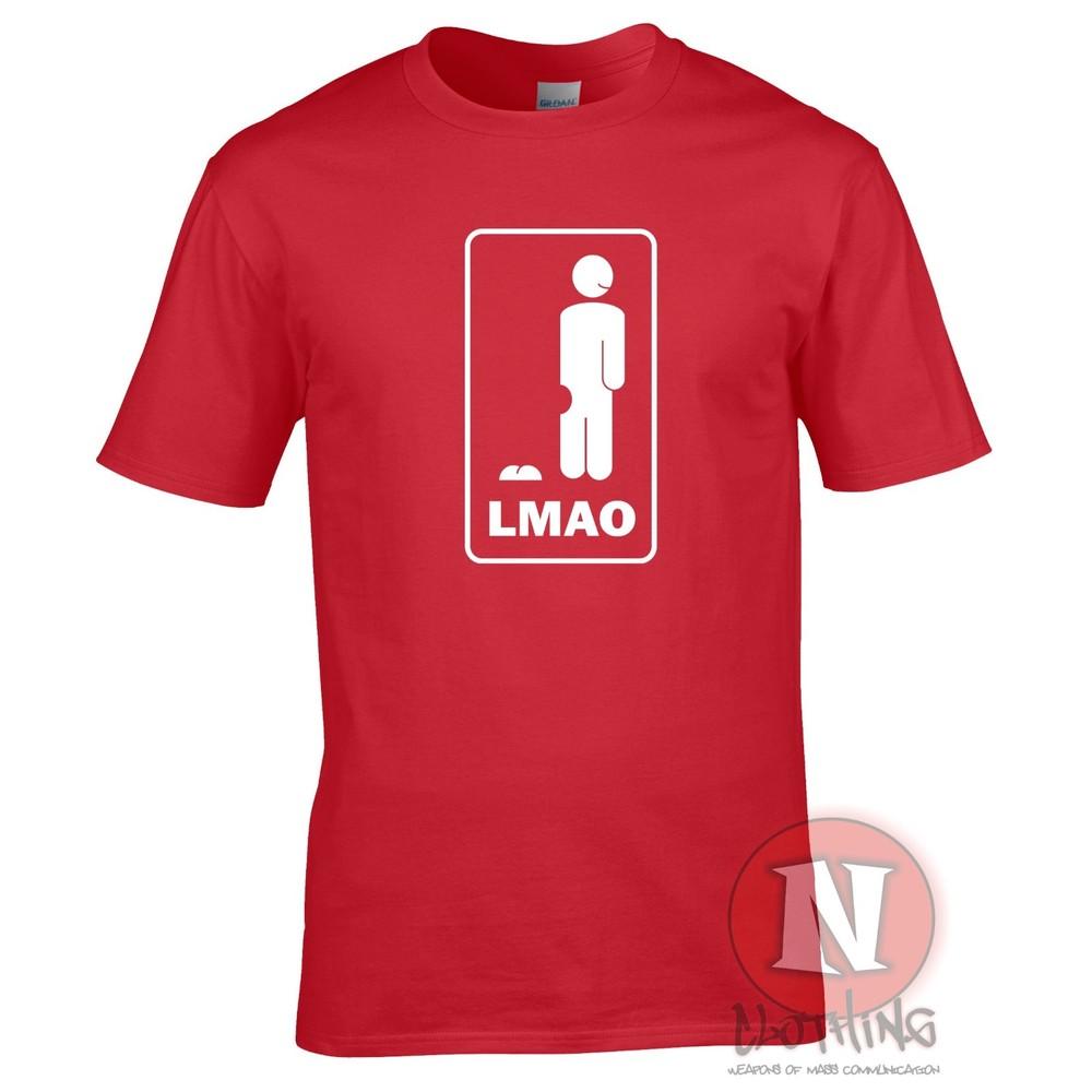 Lmao Laughing My Arse Off Funny Cheeky Ass Cartoon Slogan Uni Teen TShirt 2XL
