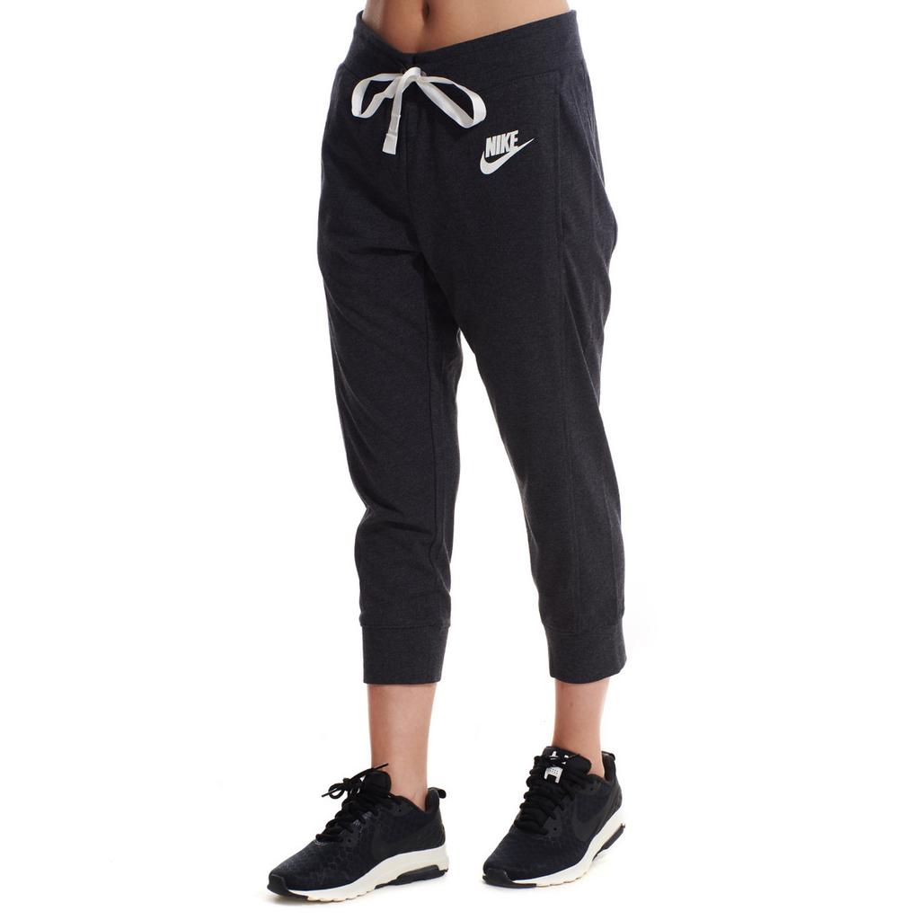 New Nike Women'ss Letter Logo Knit Sweatpants 'Black/Gray' 854964-032