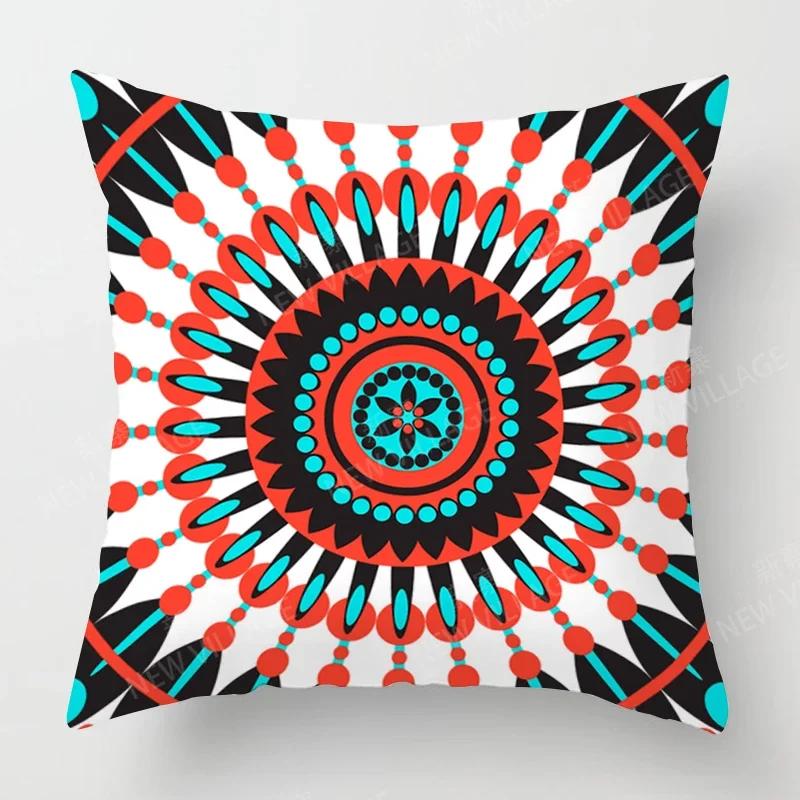 Fall Home Decor Autumn Living Room Throw Pillow Cover Sofa Boho Cushion Cover   Mandala