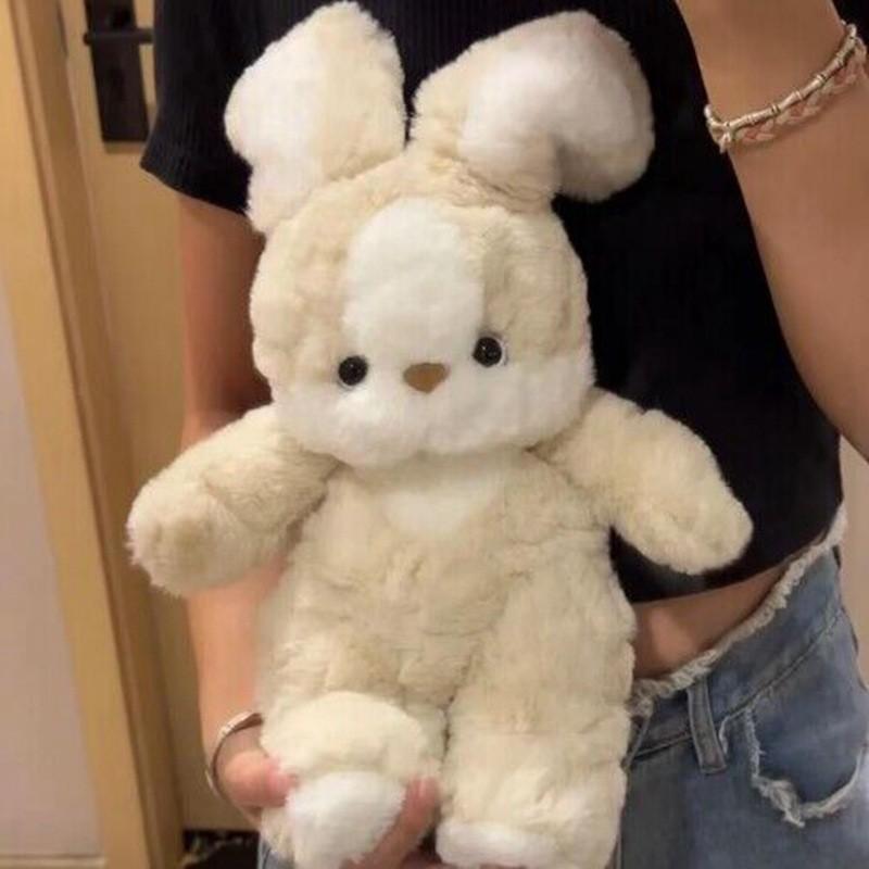 Bib Rabbit Dog Plush Toy Kids Gift For Sleeping Comfort Realistic Animal Decor