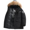 Plus Size 4XL-11XL Real Fur Collar Fashion Winter Men's Down Coat Hooded Casual Loose Thick Warm Oversize Outerwears Men Down Jackets