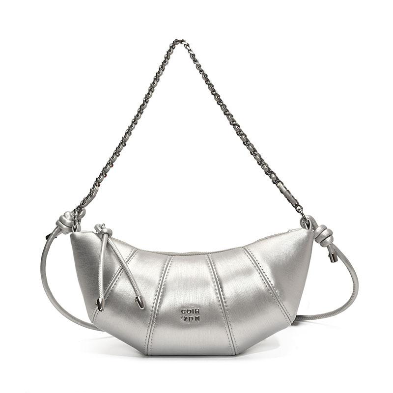 Trendy Solid Color Simple Dumpling Bag Women 2025 New Korean Version Ins Fashion Shoulder Bag Niche Texture Messenger Bag