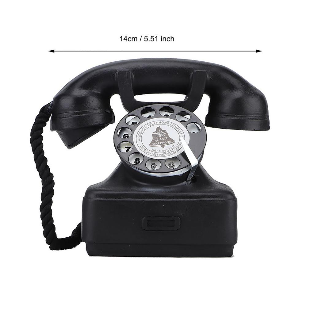 Vintage Retro Antique Phone Landline Telephone Home Desk Decor Ornament Photograph Props