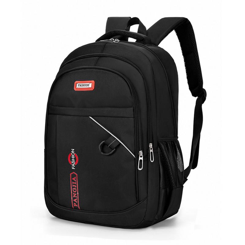Oxford Backpack With Breathable Mesh And Letter Design For Office Outdoor And