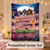 Custom Personalized Tapestry,Teenage Mutant Ninja Turtles Print Custom Name Text Wall Art Hanging for Bedroom