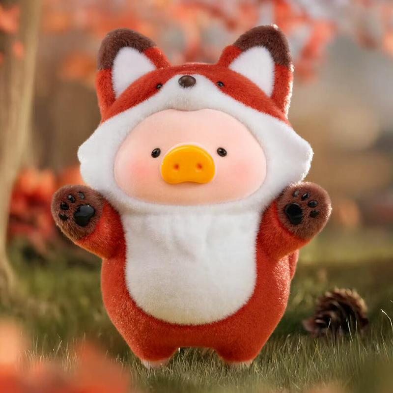 Genuine Lulu The Piggy Animal Party Series Figurine Cute Lulu Pig Doll Model Decor Toy Girl Surprise Gift