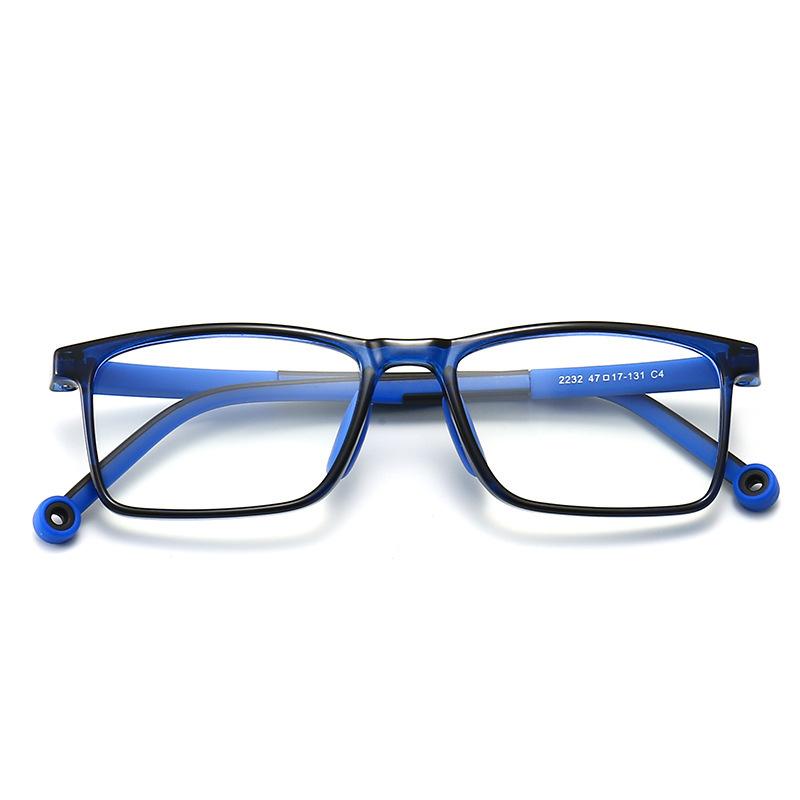 54673 Square Fashion Boy Girls Glasses Frame Flexible Ultralight Kids Optical Clear Silicone Eyeglasses Uv400