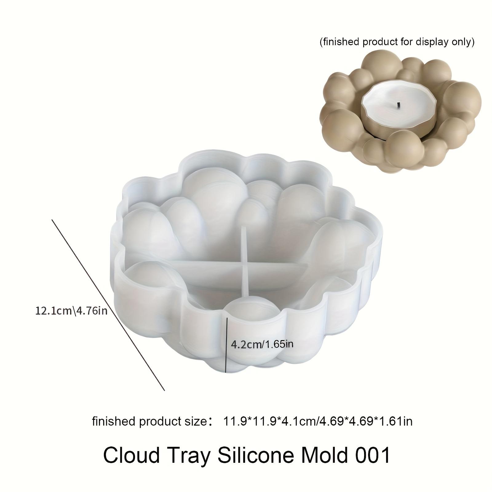 

Форма для миски Пузырьковое облако Силиконовые формы Сделай сам Поднос для хранения Гипсовая форма Органайзер Подставка для чашки для свечи Бетон Инструменты для УФ эпоксидной смолы