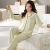 Men's Pajamas 100% Cotton Spring and Autumn Cotton Youth Winter Loungewear Long-sleeved Pajamas Set