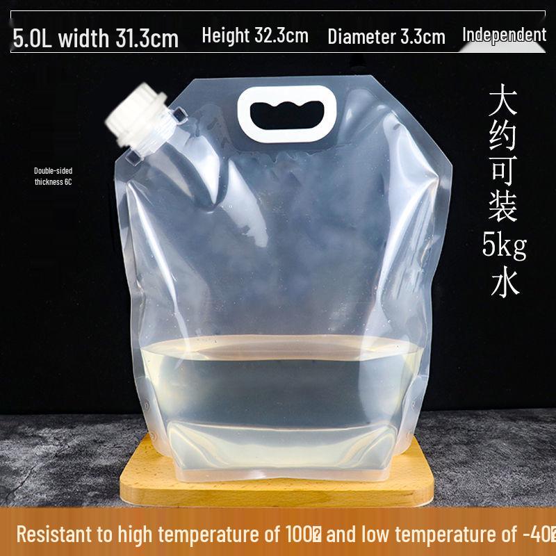 Disposable Transparent Spout Bag for Soy Milk, Chinese Medicine, Soup, or Beverages - Self-Standing and Convenient for Takeaway