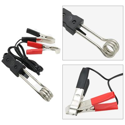 Electric Water Heater Immersion Instantaneous Water Heating Rod 12V/24V Portable Car Hot Water Boiler Heater Fish Clip