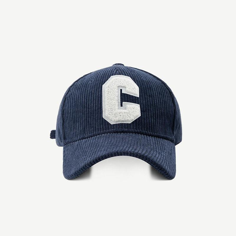 Stylish Corduroy Duckbill Cap For Winter Comfortable Unisex Hat Baseball